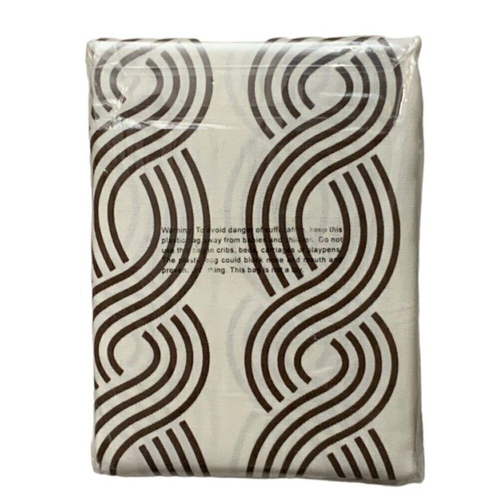 PAIRS to Go Curtain Panels Zaya Neutral Chocolate Brown 2 Panel Set 28” x 84” - Picture 5 of 13